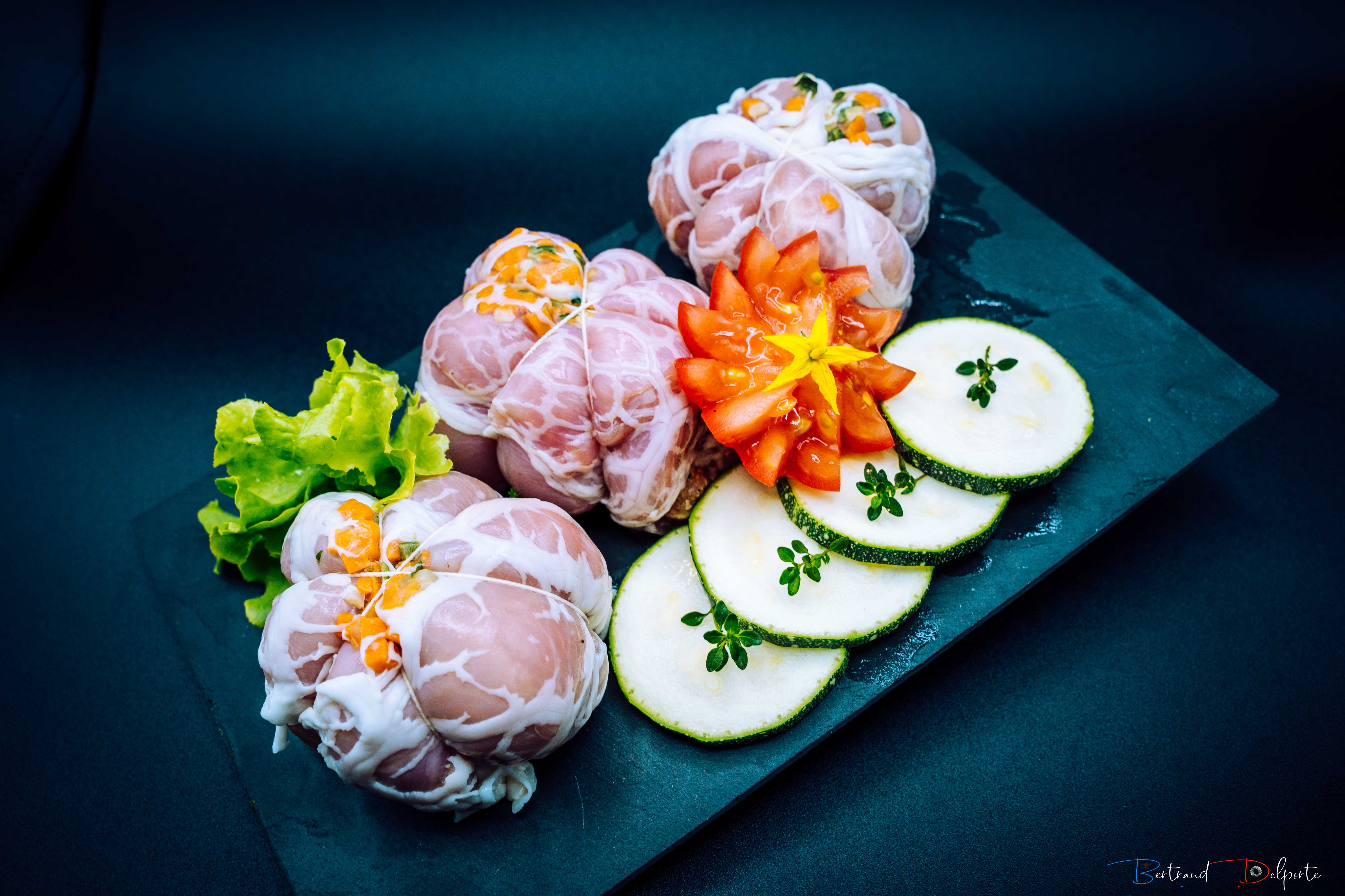 4 Paupiettes de lapin farcies aux petits légumes